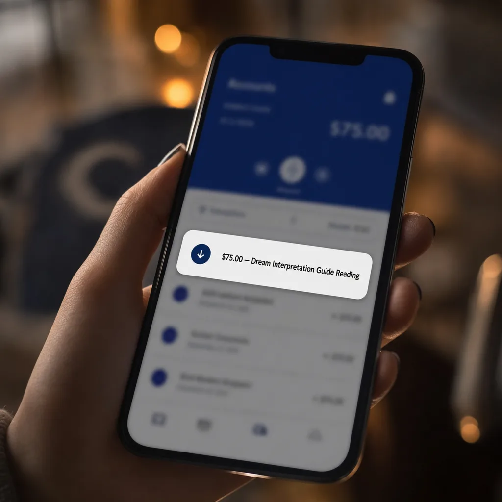 Your first paid reading: payment received on the reader's phone